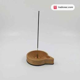 جاعودی چوبی گرد عمودی از جنس چوب راش با زیره نمدی