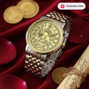 ساعت مچی استیل با صفحه برنجی