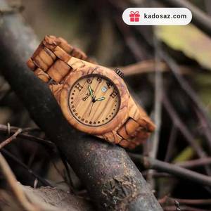 ساعت مچی چوبی مدل arona چوب زیتون