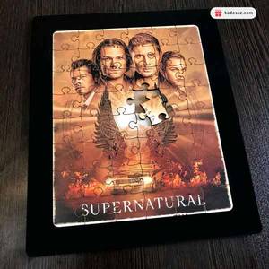 پازل چوبی با شاسی با عکس دلخواه و قابلیت قاب کردن