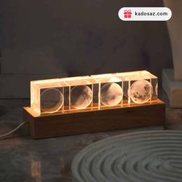 چراغ خواب کریستالی مراحل کامل شدن ماه