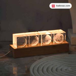 چراغ خواب کریستالی مراحل کامل شدن ماه