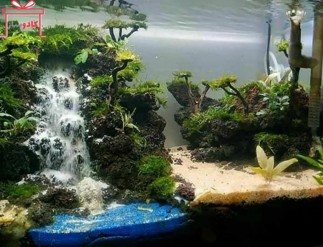 آکواریوم سه بعدی با مناظر طبیعی