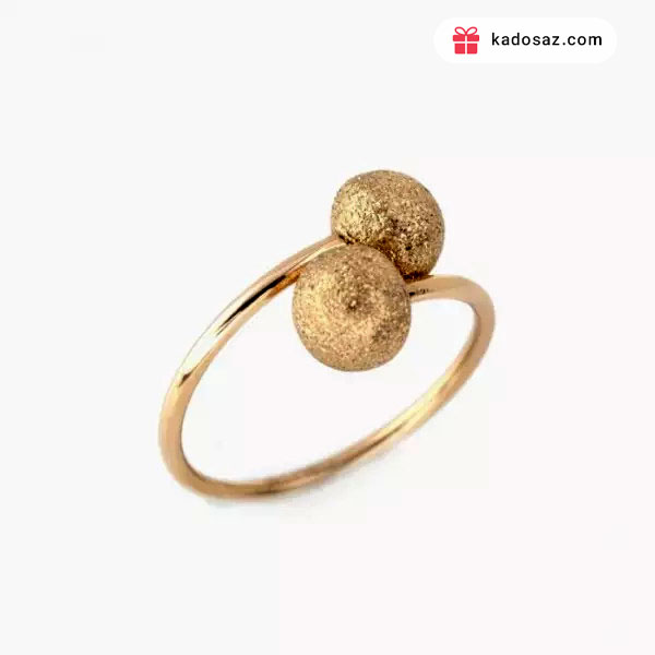 انگشتر طلای گوی شنی
