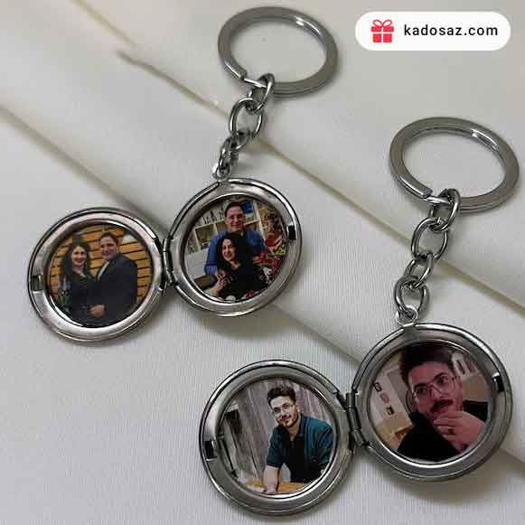 جاسوییچی لاکت گرد نقره ای