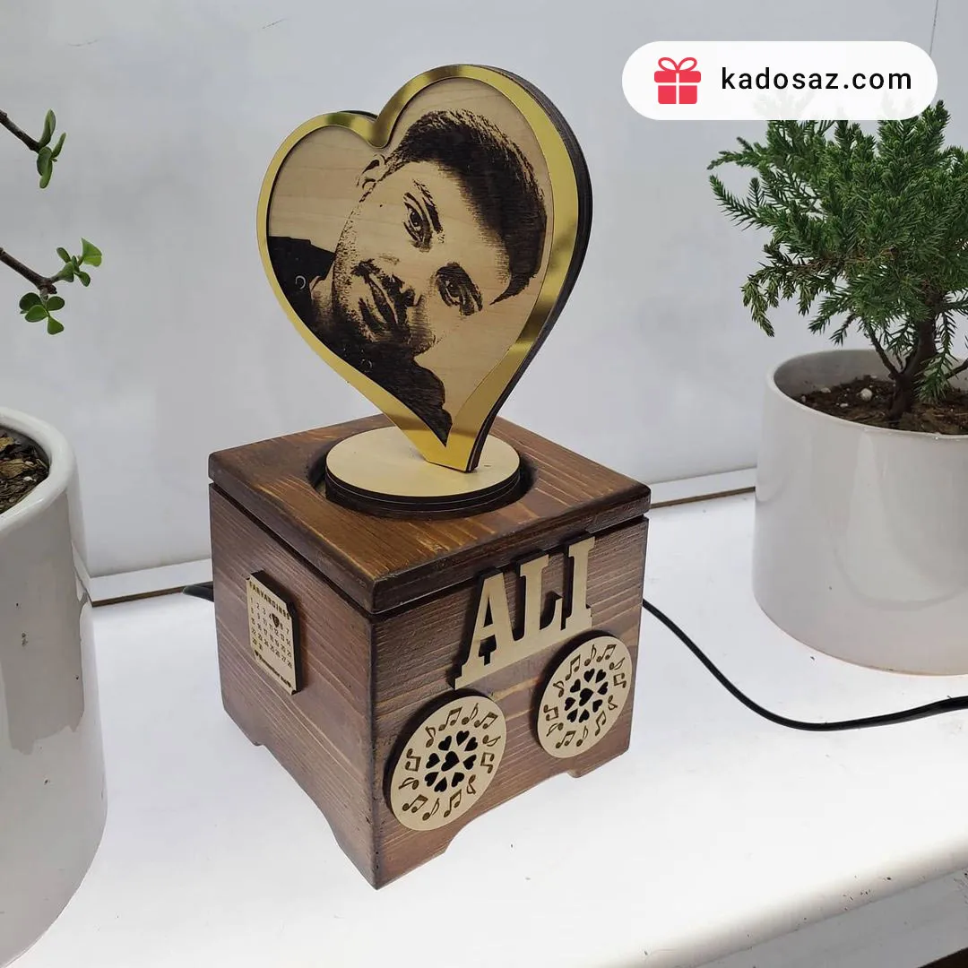 جعبه لاکچری قلبی با عکس