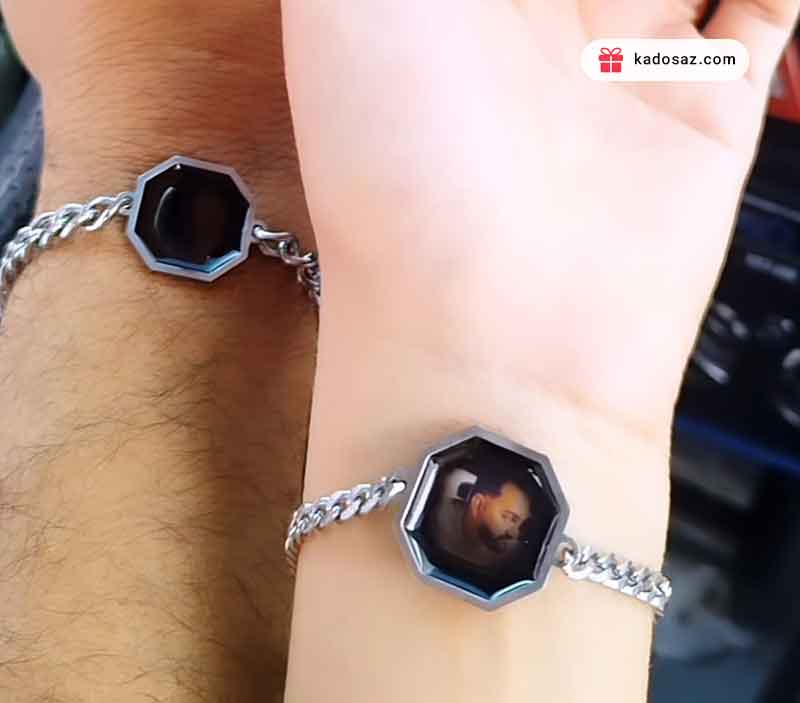 دستبند حرارتی با عکس دلخواه استیل حرارت دست