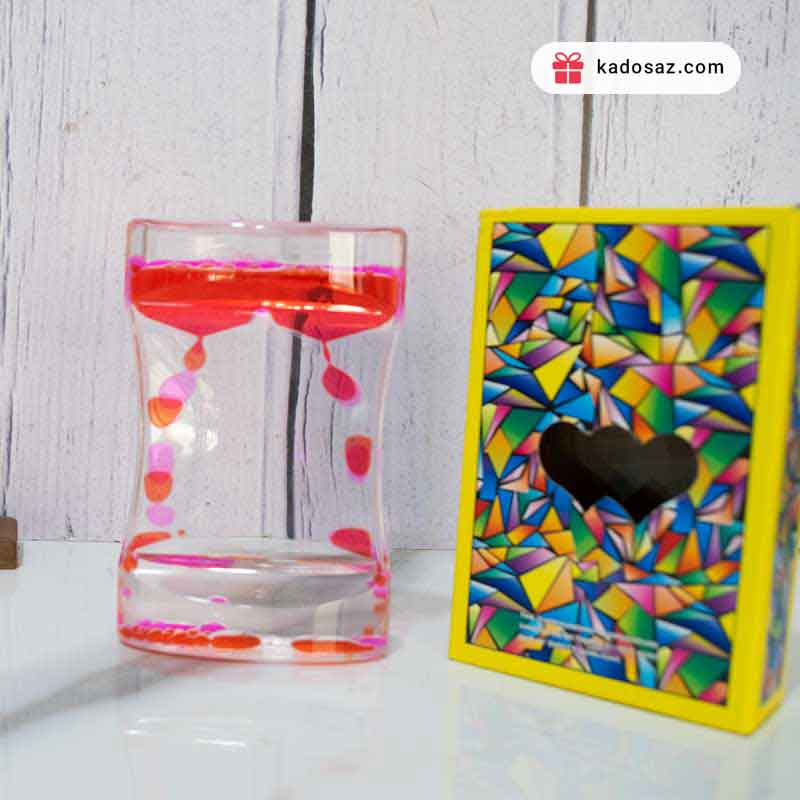 ساعت آبی روغنی طرح قطره